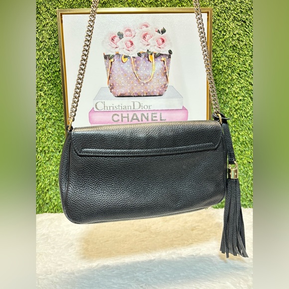 ❤️ Gucci Soho Flap Black Leather Bag A1229M226 - Picture 5 of 16
